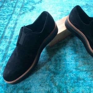 Vince Platform Suede Shoes, Size 8